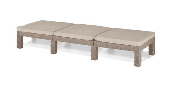 Шезлонг раскладной Keter Daytona Deluxe капучино 65x195 см