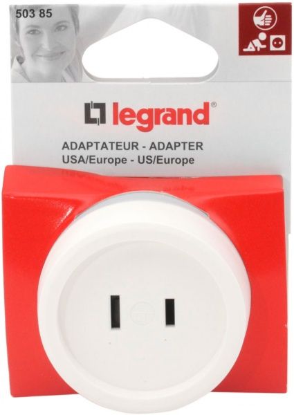 Переходник американский стандарт Legrand белый 50385 