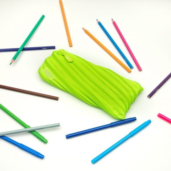 Пенал-косметичка Neon Radiant Lime ZT-NN-1 Zipit салатовий