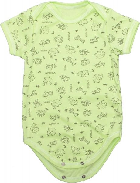 Боди детское Domtex Африка р.68 салатовый 155699 