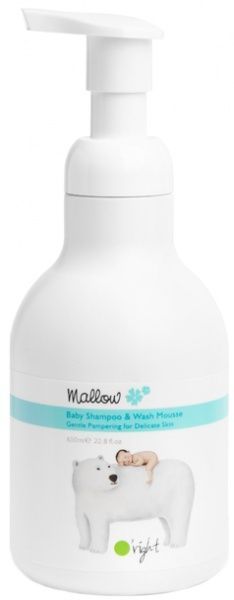 Мус для волосся і тіла дитячий O'right органічний Мальва 650 мл