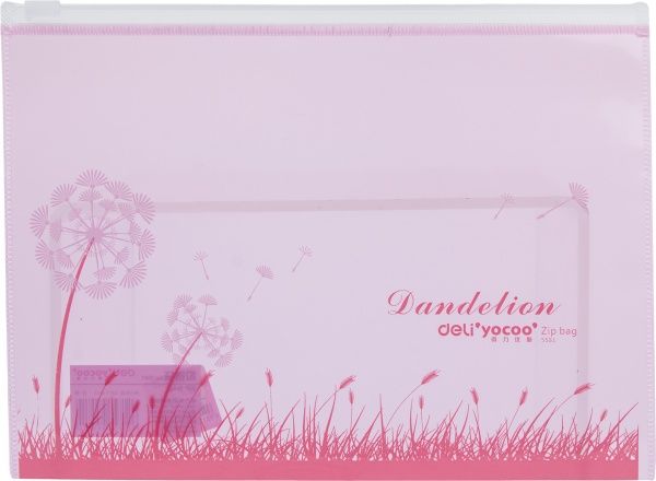 Папка А5 кольорова на молнії Літо 5581 Deli