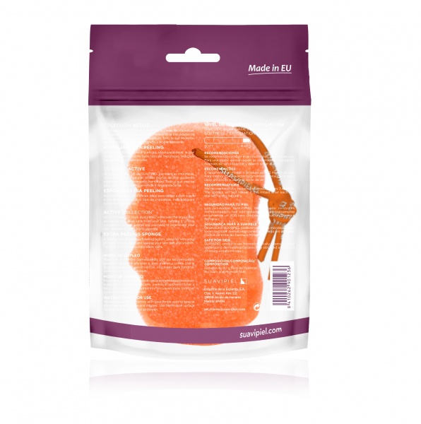 Мочалка-пілінг Suavipiel Актив Екстра помаранчева 