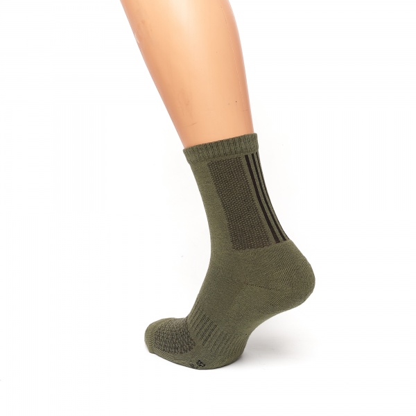 Шкарпетки трекінгові Львівська Шкарпеткова Кооператива Trekking duo high, 44-46р 2000813529 р.29 оливковий