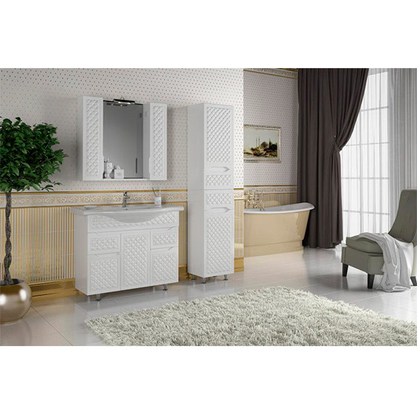 Пенал напольный Aqua Rodos Родорс 60 см с корзиной для белья АР000001183