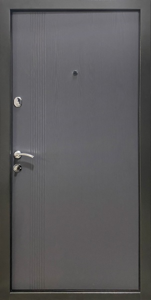 Двері вхідні Міністерство дверей КУ-Л3/262 бергамо антрацит 2050x960 мм праві