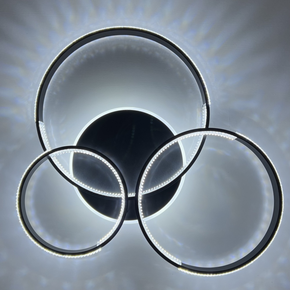 Люстра світлодіодна Luminaria 100 Вт LED-модуль чорний AKRILIKA ROUND 100W 4R BLACK