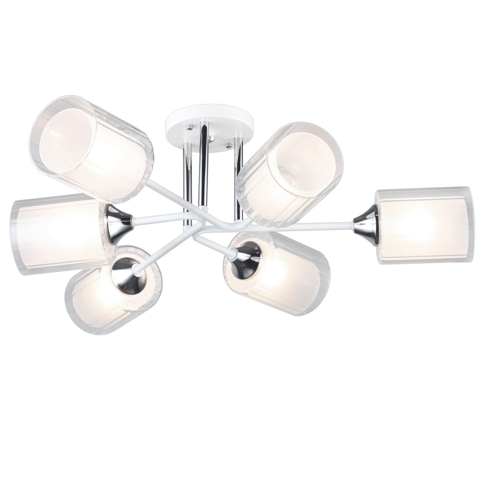Люстра стельова Victoria Lighting 6x60 Вт E27 білий Despise/PL6 white