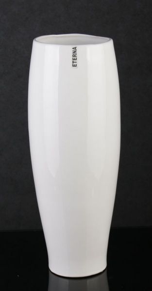 Ваза біла 16х16х42 см Eterna
