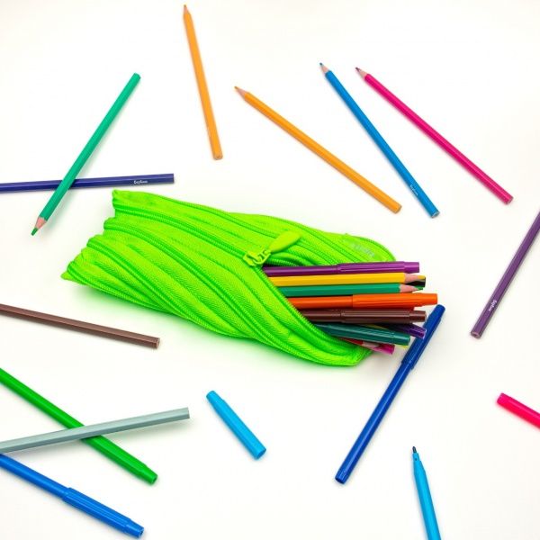 Пенал-косметичка Neon Radiant Lime ZT-NN-1 Zipit салатовий