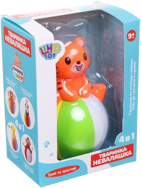 Игрушка музыкальная неваляшка животные 13 см ODT084647