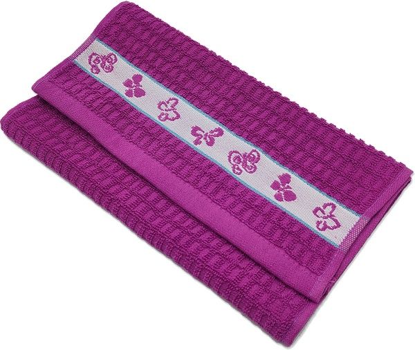 Рушник Метелики 30x60 см Simi фіолетовий 