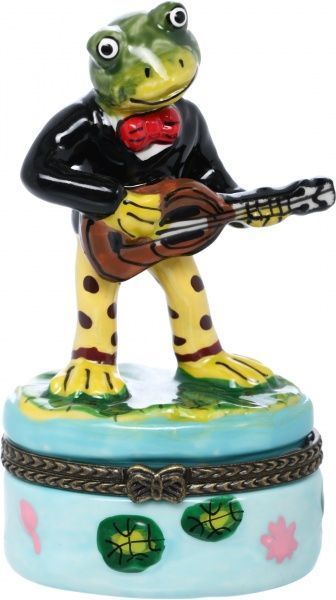 Шкатулка Лягушка музыкант 194-030