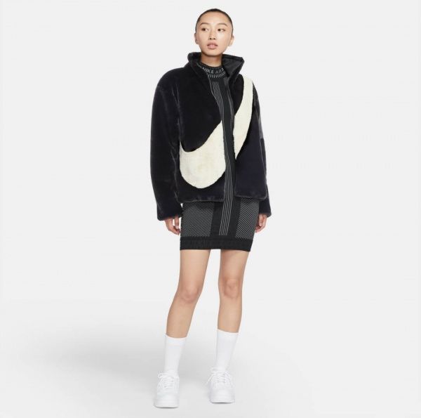 Куртка Nike W NSW JKT FAUX FUR CU6558-010 L чорний