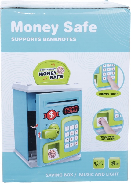 Сейф-скарбничка електронний дитячий банк блакитний OTE0644690/blue