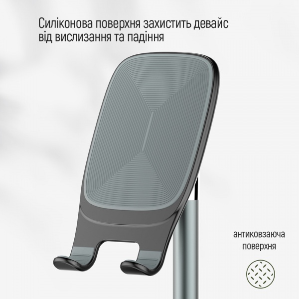 Підставка - тримач для смартфона і планшета Desk Stand ColorWay (CW-SH013-BK) чорний