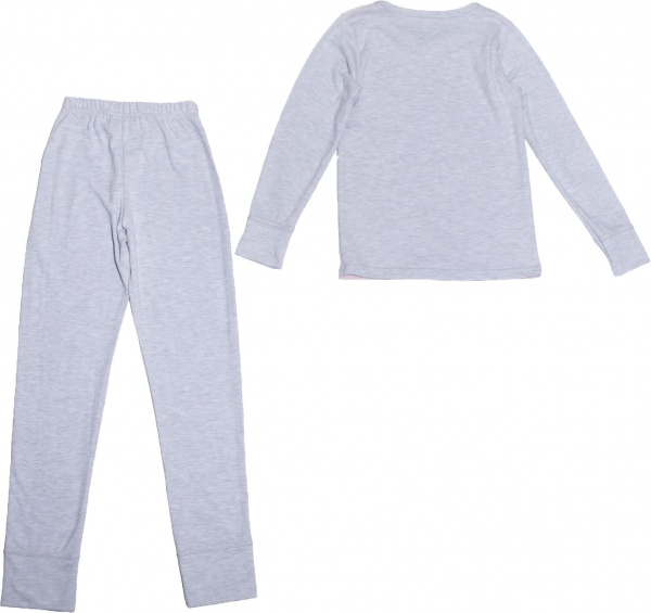 Пижама детская для девочек р.122 розовый меланж 