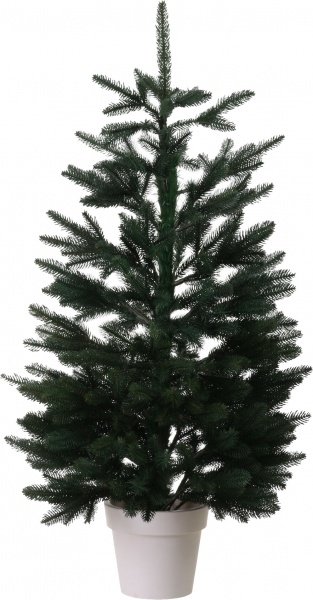 Искусственная елкаЛапландская 1,1 м зеленая в горшке зеленый 