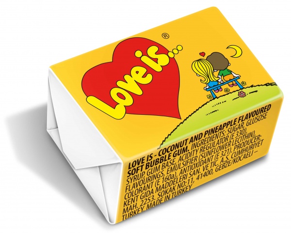 Жувальна гумка Love is Кокос & ананас 4.2 г 