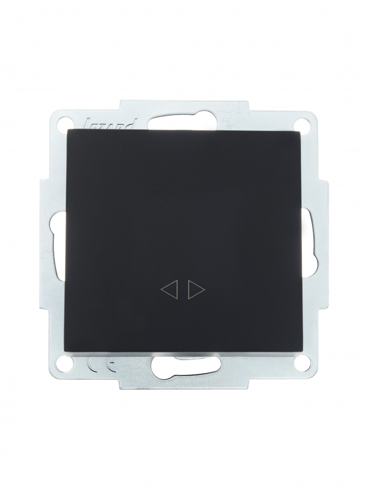 Выключатель перекрестный одноклавишный Lezard Vesna без подсветки антрацит 742-4288-107