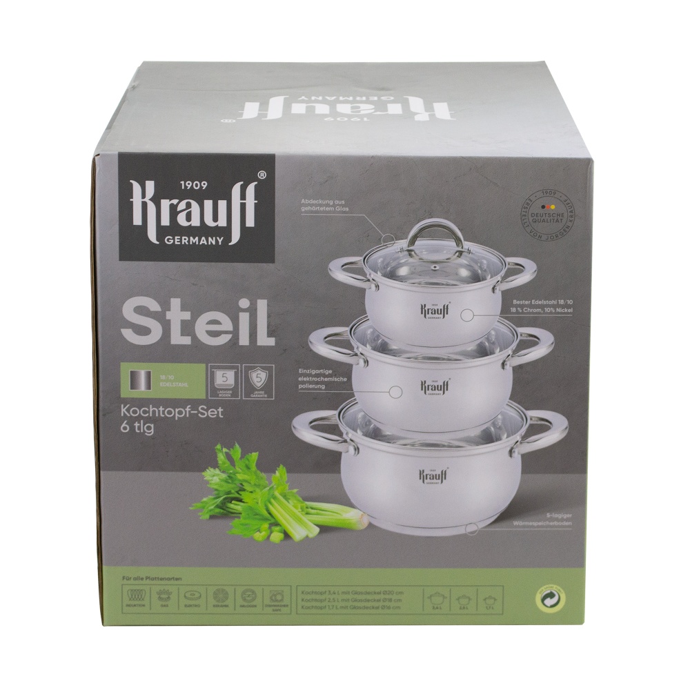 Набор посуды Krauff Steil 6 предметов 26-238-078