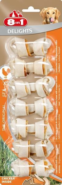 Ласощі 8 in 1 Кістка з куркою Delights XS 7 шт.