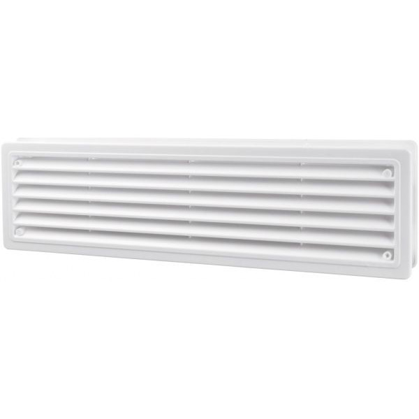 Решетка Домовент ДВ 440/2 пластик белый 