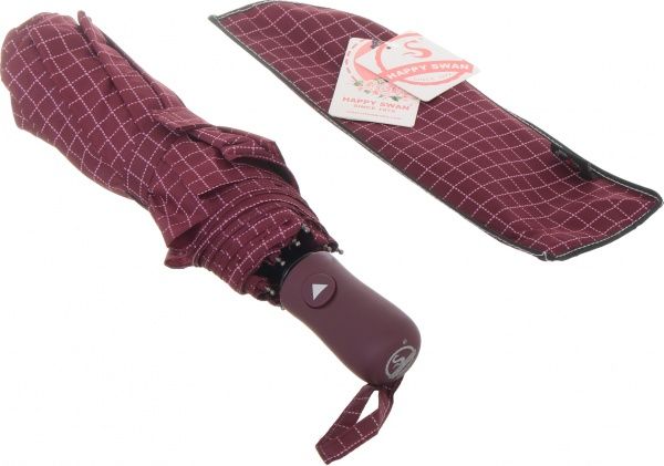 Парасолька Абстракція, складна, автомат червоний 