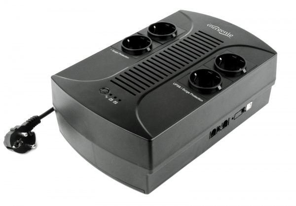 Джерело безперебійного живлення (ДБЖ) EnerGenie 650VA, серія Desktop EG-UPS-001