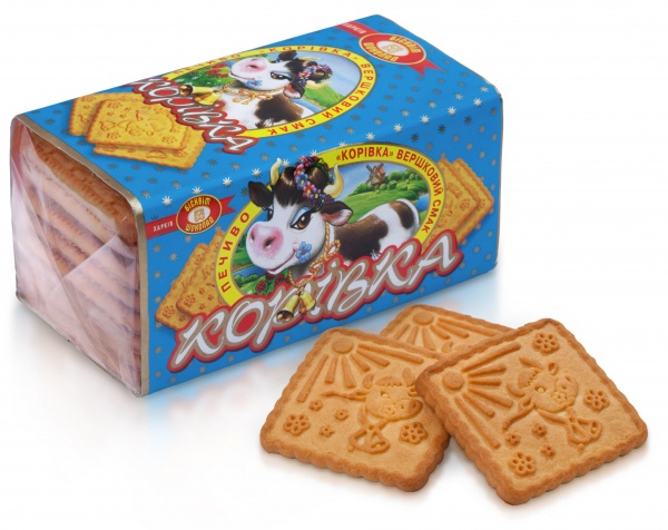 Печиво цукрове ХБФ Корівка вершковий смак 180 г 