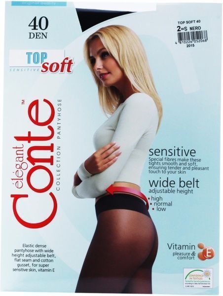 Колготки Conte TOP SOFT 40 den Nero р. 2 черный 