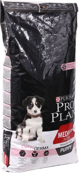 Корм Purina Pro Plan Puppy Medium Sensitive с лососем и рисом 12 кг