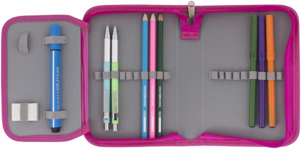 Пенал Angry Birds АВ03377 Cool For School розовыйс принтом