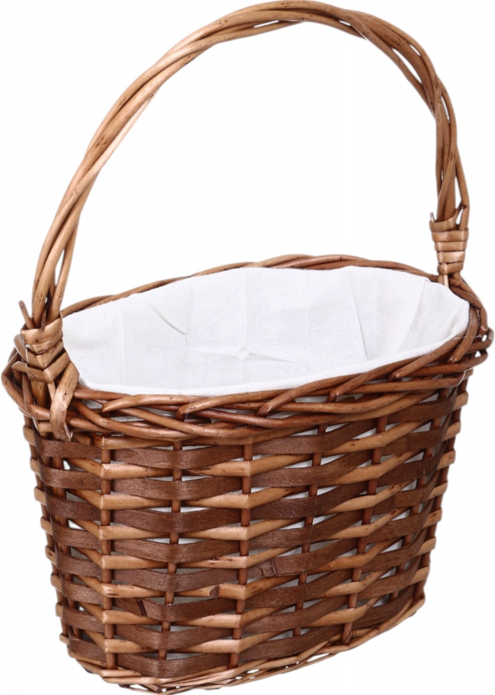Кошик плетений з текстилем 23х15х16/30 см RL24-55T-3