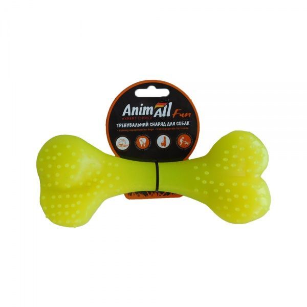 Игрушка для собак AnimAll Кость 25 см желтая 88126