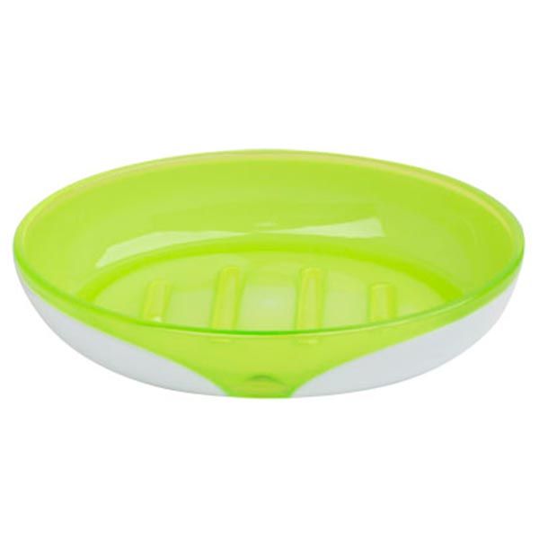 Мыльница Trento Arte Green бело-зеленая