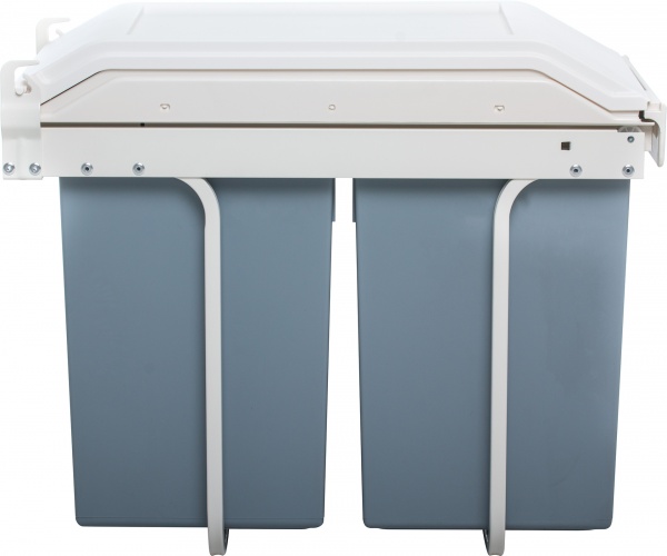 Ведро для мусора Hailo Multi Box 2*15 430х520х260 мм серое 3659001