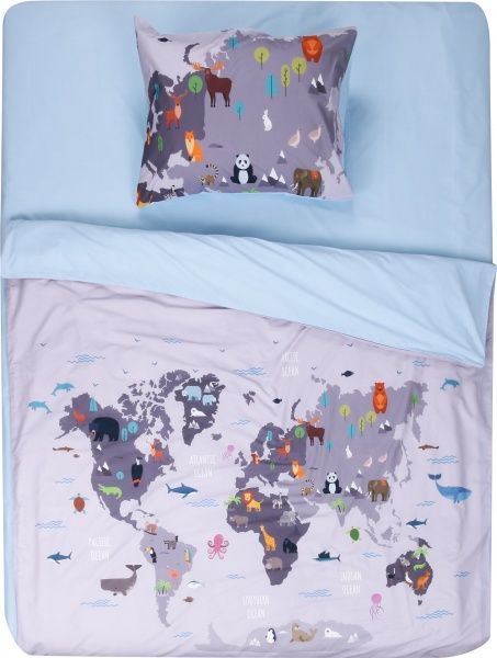 Комплект постільної білизни Moofio 1,5 різнокольоровий 