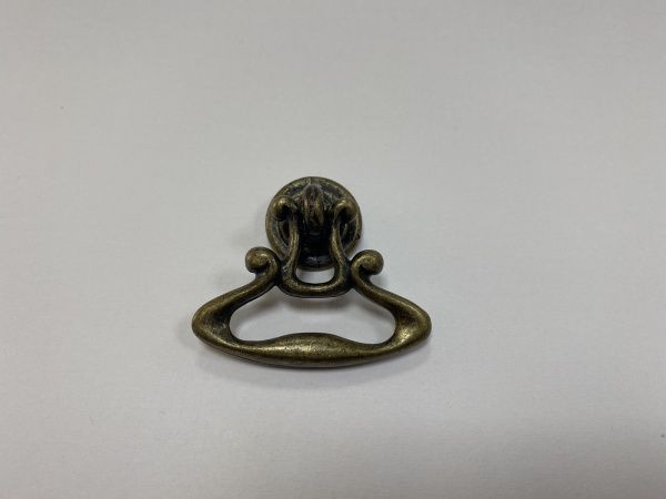 Меблева ручка на один отвір мм антична латунь REI 3106