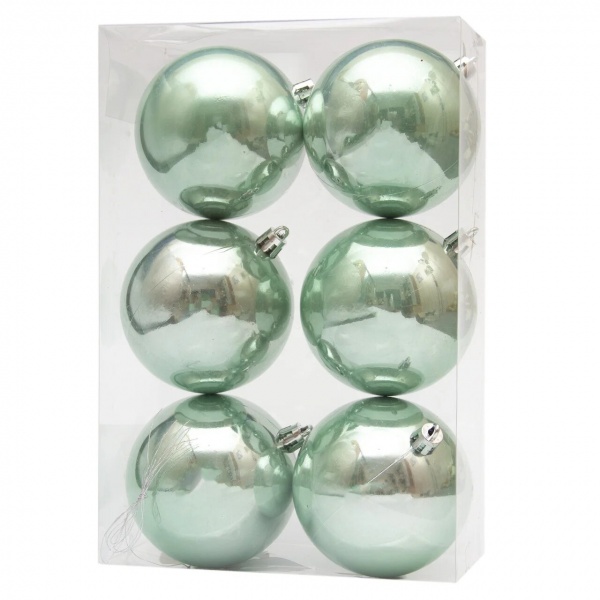 Набор шаров Девилон 6 шт., 8х16х24 см, 891282 мятный