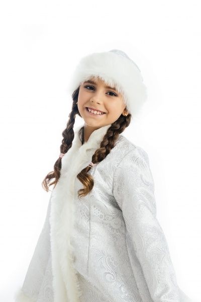 Костюм карнавальний КАРНАВАЛІЯ Снігуронька р.116-122 білий 