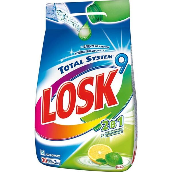 Пральний порошок Losk автомат 2 в 1 3 кг