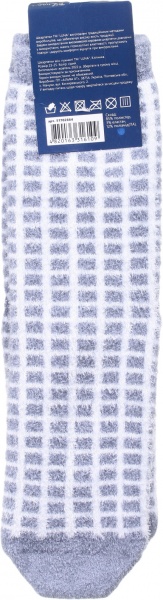 Шкарпетки жіночі Luna пухнасті Клітинка р. 23-25 сірий 