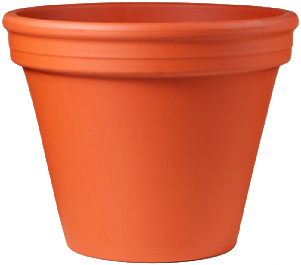 Кашпо керамика классический б/п 9 см круглый терракот 0,2 л Spang (1)