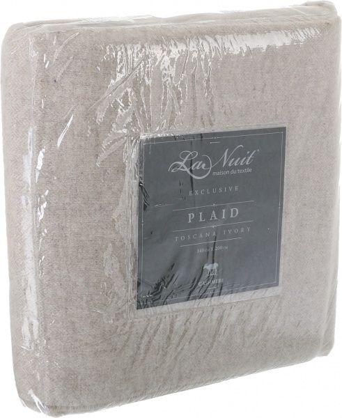Плед Toscana 140x200 см айворі La Nuit 