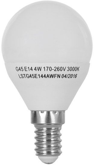 Лампа светодиодная Ergo STD 6259733 4 Вт G45 матовая E14 220 В 3000 К 