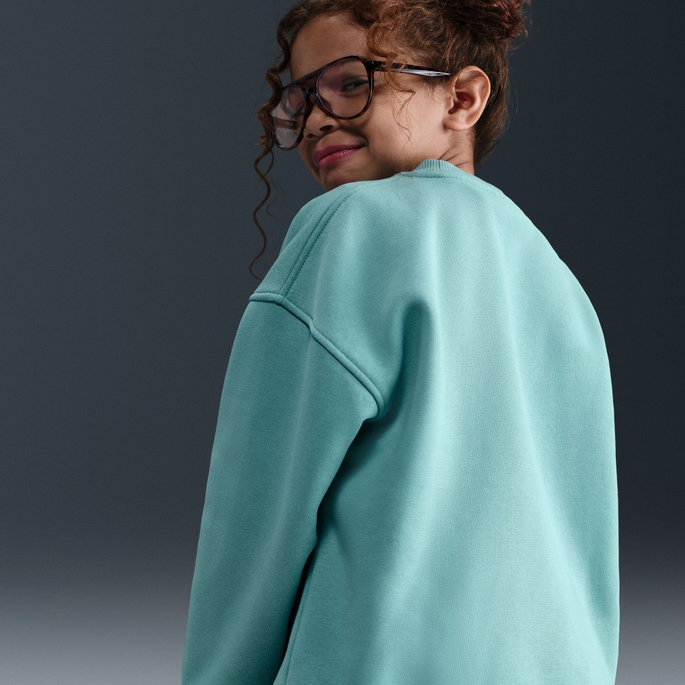 Свитшот Nike G NSW CLUB FLC OVRSZD CREW LBR FD2923-017 р.M зеленый