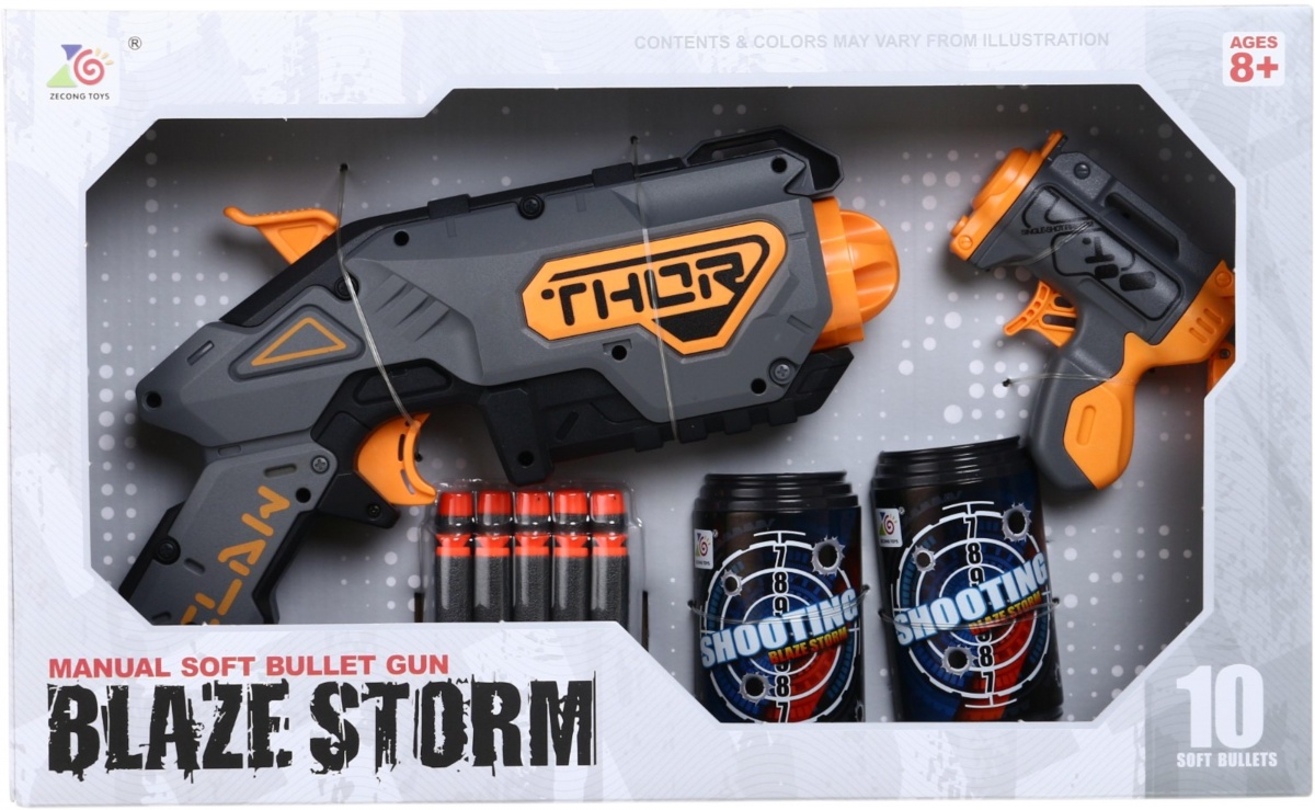 Набір бластерів Zecong Toys механічних Blaze Storm 2 шт з мішенями ZC7199 — фото 1