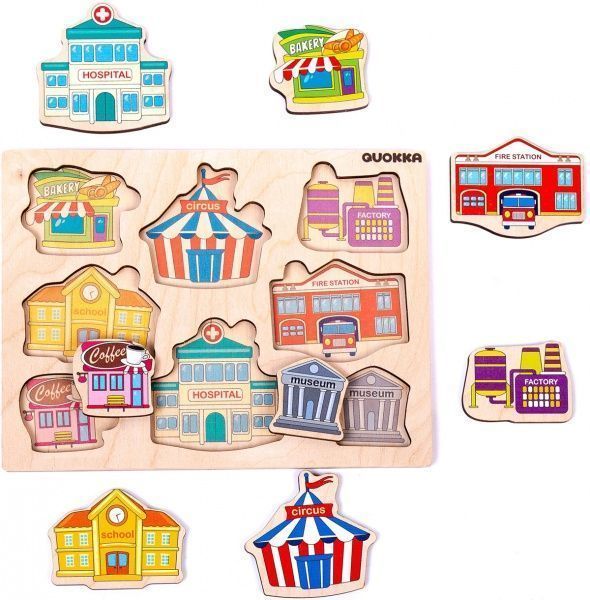 Пазл Quokka вкладыш Здания