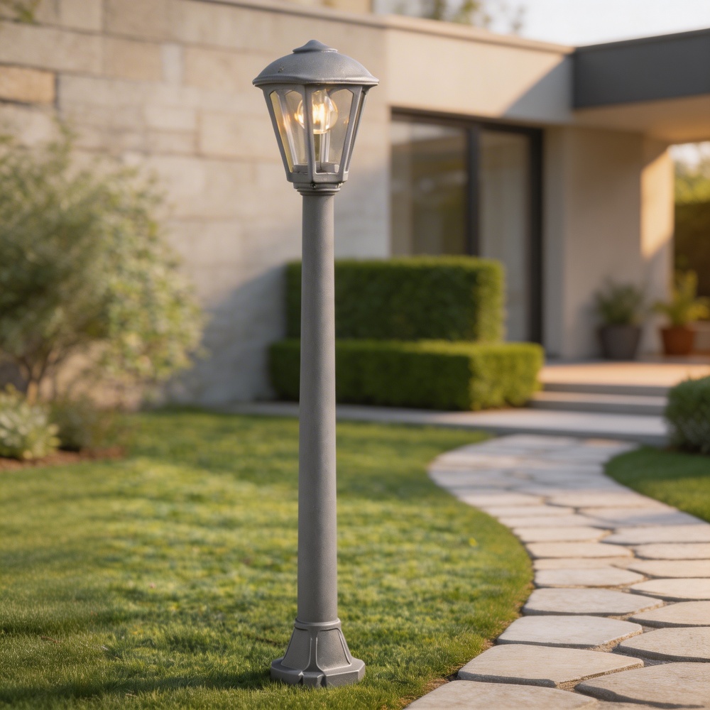 Светильник уличный напольный FUMAGALLI GIAFFA/GIAMPY E27 12 Вт IP55 серый